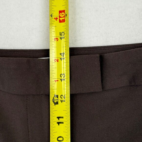 Liz Claiborne Women's Stretch High Rise Wide Leg Chocolate Trouser Size 18 NWT - Picture 11 of 12